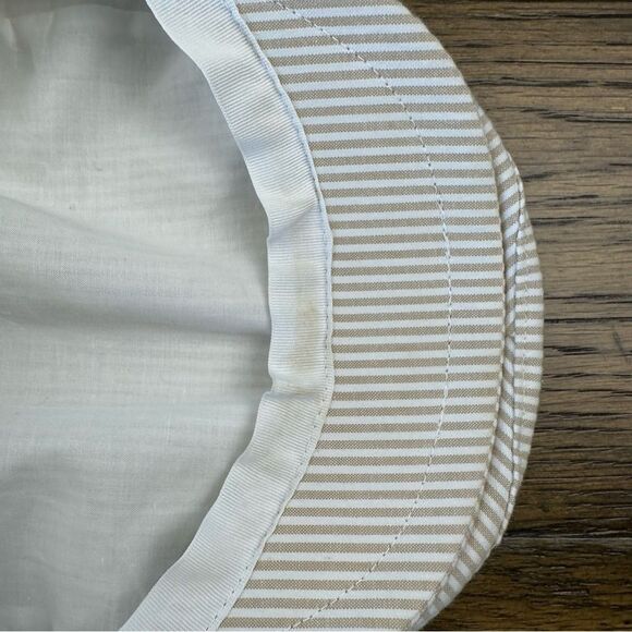 Janie and Jack 6/8 Tan Seersucker Cap - Picture 4 of 4